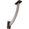 Ekena Millwork Bradford Steel Bracket, Hammered Dark Bronze 2"W x 11"D x 11"H BKTM02X11X11BRHDB - alternate 1